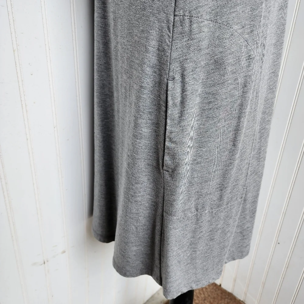 J. CREW Women's Gray Knit Sheath Dress Long Sleeve Women's Stretch Sz S